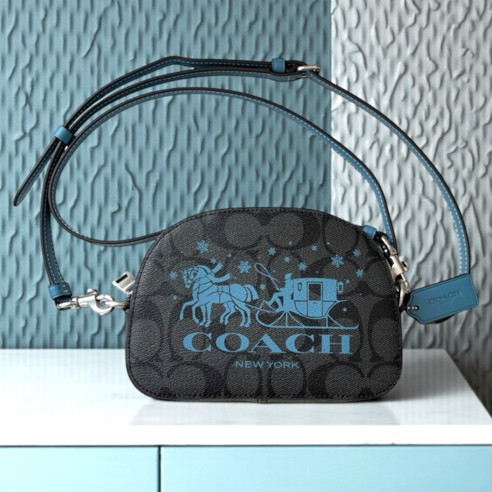 COACH Mini Serena Signature Cross Body/Shoulder Bag NEW
